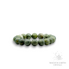 Jade Crystal Gemstone Bracelet with 12mm Frosted Matte Beads Small Size