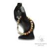 Crazy Agate Crystal bracelet with 8mm beads gold clasp for Joyful Stability