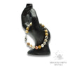 Crazy Agate Crystal bracelet with 8mm beads platinum clasp for Joyful Stability
