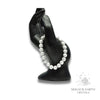 Howlite crystal Bracelet with 8mm round beads, stretch for calm communication
