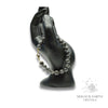 Larvikite Crystal Bracelet with 8mm round beads gold clasp for sharp discernment