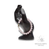 Rose Quartz Stretch Bracelet with 8mm beads gold clasp for amplified love
