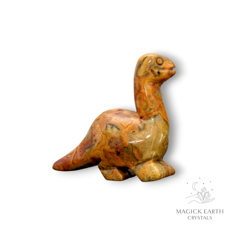 Crazy Agate Crystal Gemstone Brontosaurus