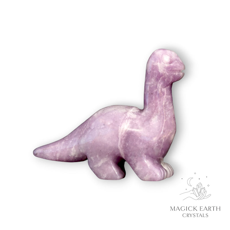 Lepidolite Crystal Gemstone Brontosaurus