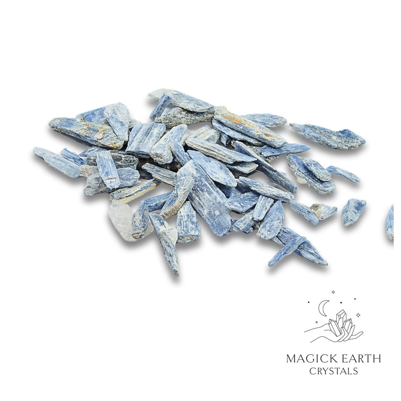 Kyanite Crystal Gemstone Chips Blades Large Size 100g Bag