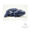 Sodalite Crystal Gemstone Crocodile Animal Figurine