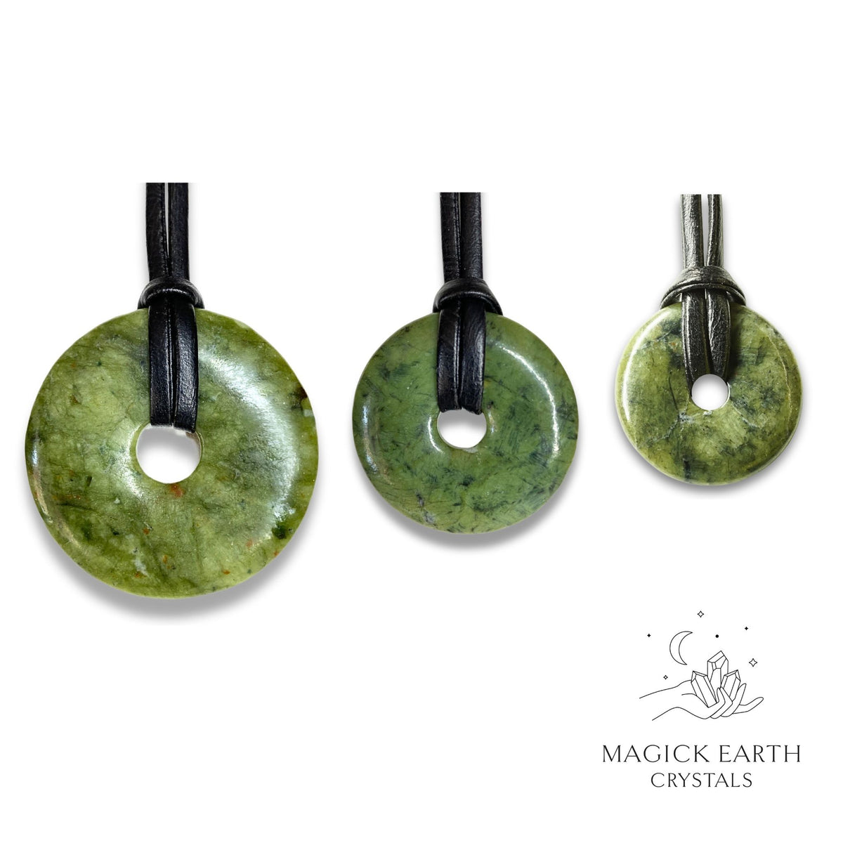 Jade Donut Pendants For Abundant Harmony