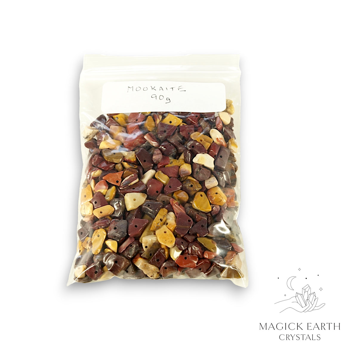 Mookaite Crystal Drilled Chips Bag