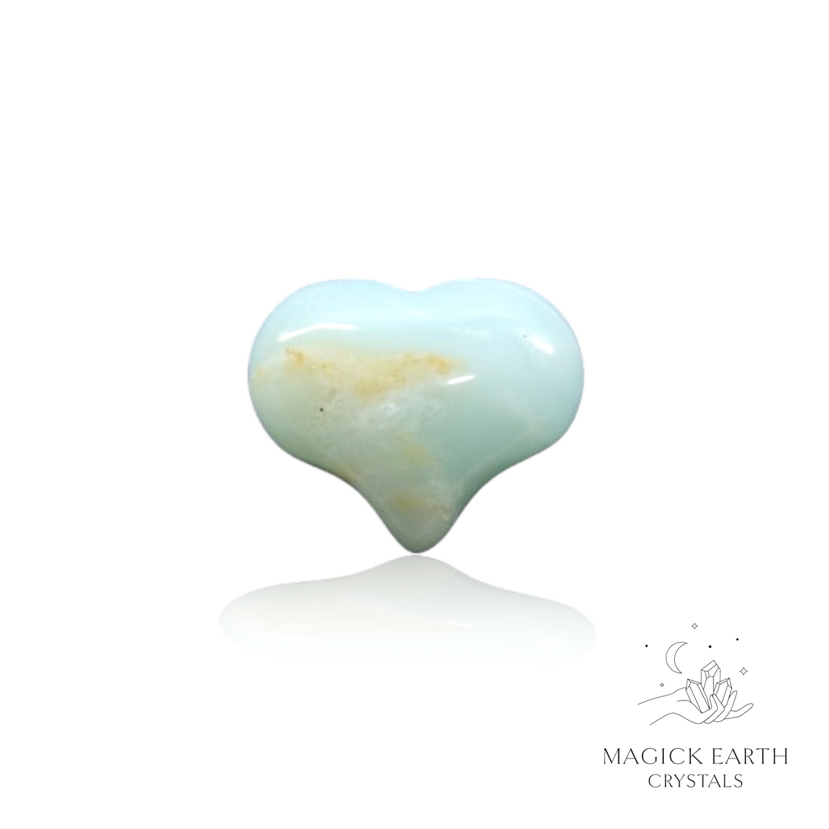 Amazonite Crystal Gemstone Funky Stylised Shaped Heart Small