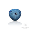 Agate Druzy Geode Crystal Gemstone Carved Heart Blue B Front