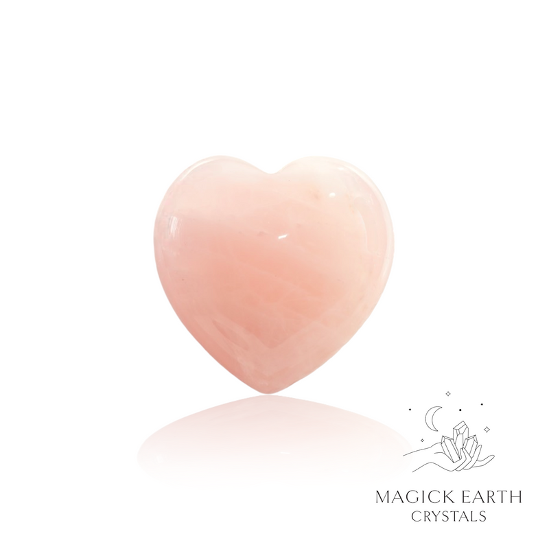 Rose Quartz Crystal Gemstone Heart 40mm