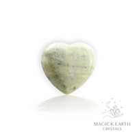 Silver Leaf Jasper Crystal Gemstone Heart Lighter Shade