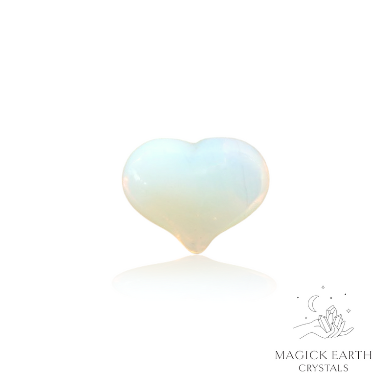 Opalite Crystal Gemstone Funky Heart 20mm