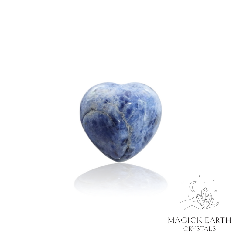 Sodalite Crystal Gemstone Tiny Heart 20mm