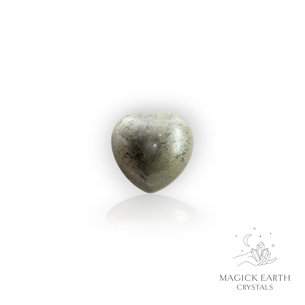 Iron Pyrite Crystal Gemstone Tiny Heart 20mm