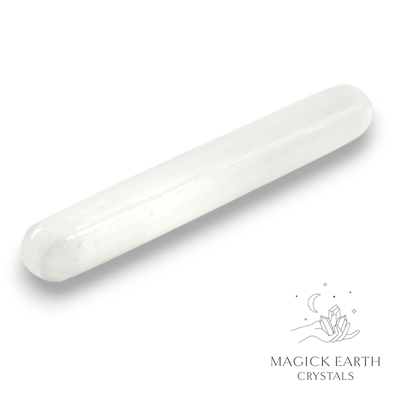 Selenite Crystal Gemstone Massage Wand