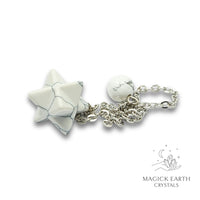 Howlite Merkaba Pendulum For Calm Communication