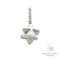 Howlite Merkaba Pendulum For Calm Communication