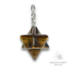 Tiger Eye Crystal Merkaba Pendulum for Confident Courage
