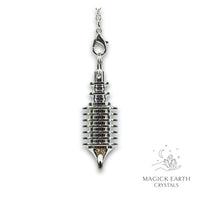 Brass Multi Disc Pendulum With Platinum Finish