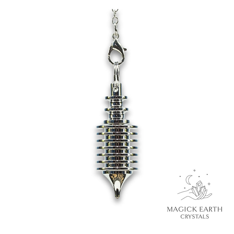 Brass Multi Disc Pendulum With Platinum Finish