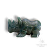 Moss Agate Crystal Gemstone Rhinoceros