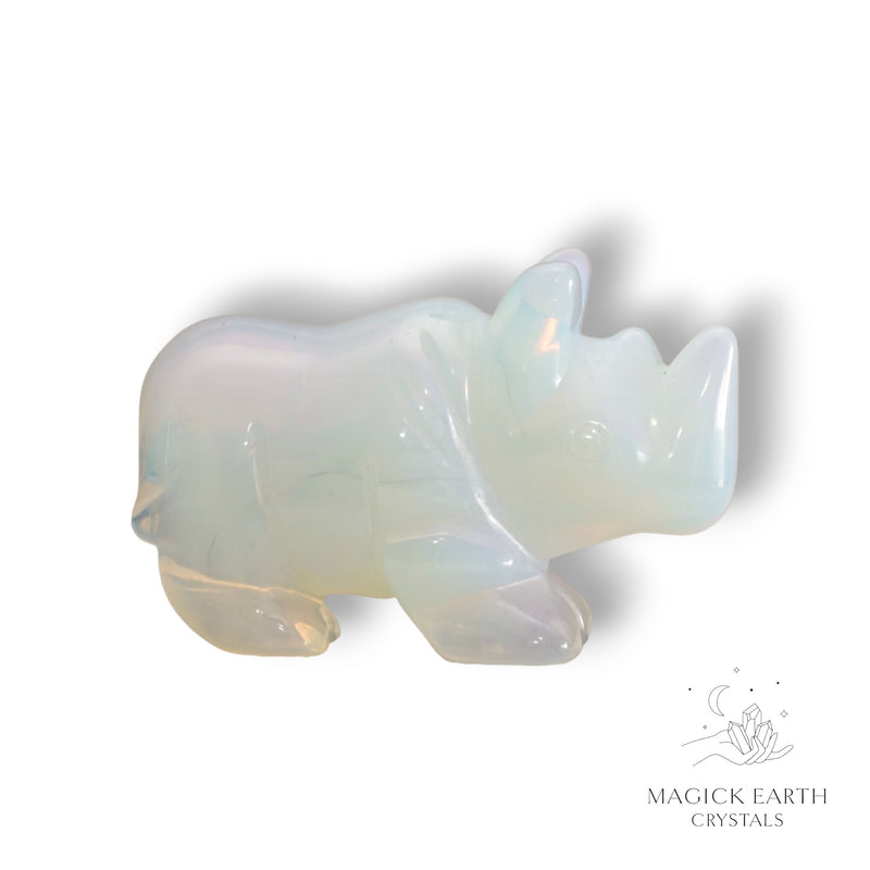 Opalite Crystal Gemstone Rhinoceros