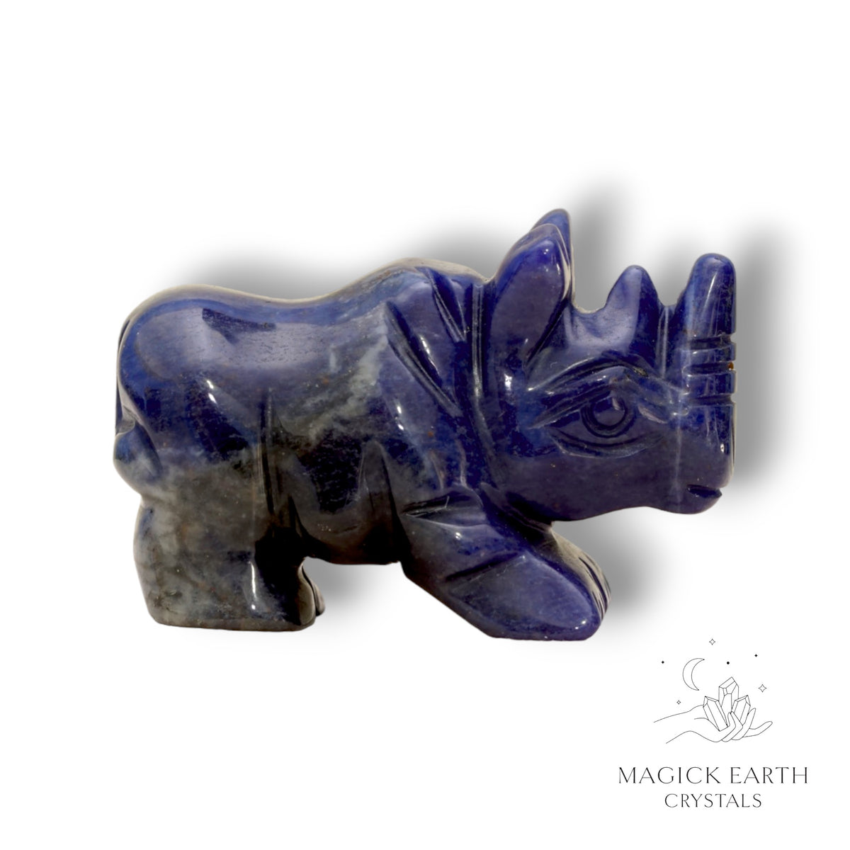 Sodalite Crystal Gemstone Rhinoceros