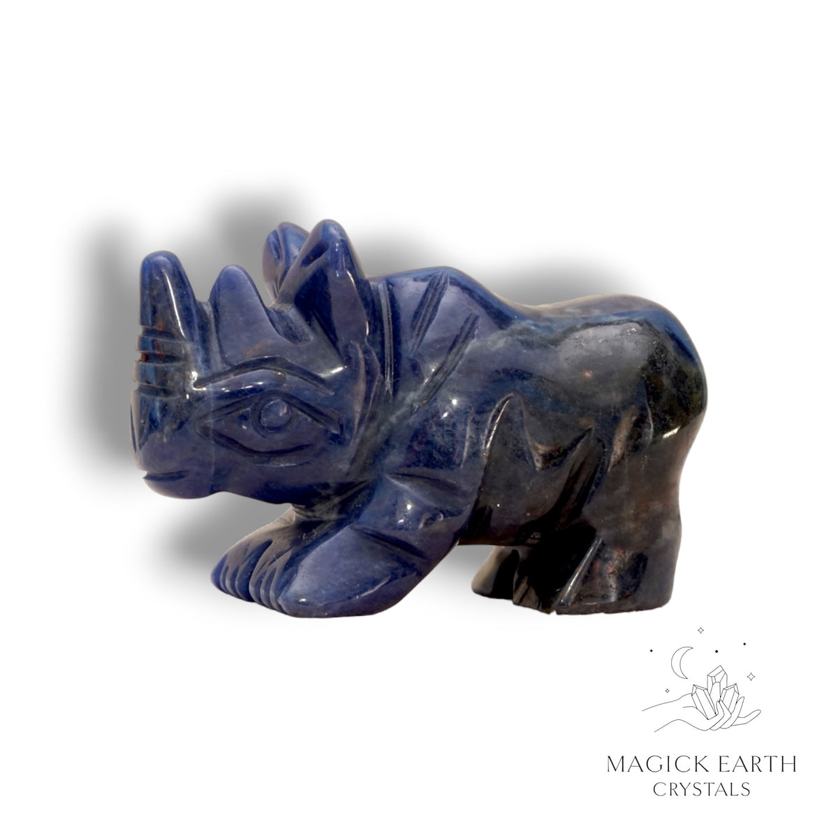 Sodalite Crystal Gemstone Rhinoceros