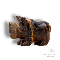 Tiger Eye Crystal Gemstone Rhinoceros