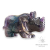 Fluorite Crystal Gemstone Rhinoceros Facing Right
