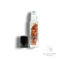 Carnelian Crystal Gemstone Roll-On Chip Bottle 10ml