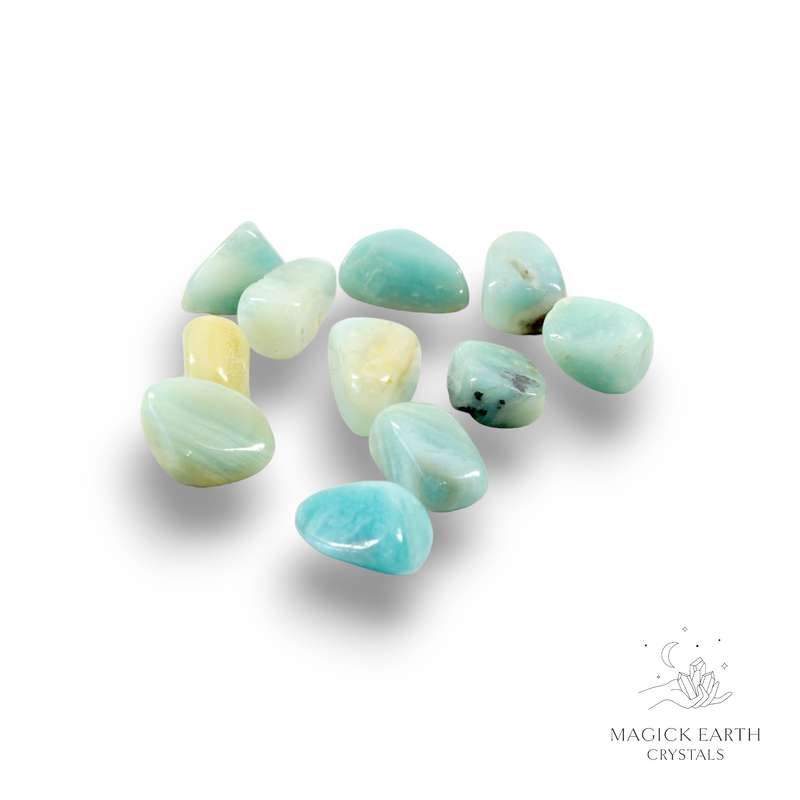 Amazonite Crystal Gemstone Polished Tumbled Stone 