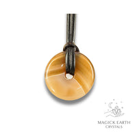 Natural Agate crystal donut view b