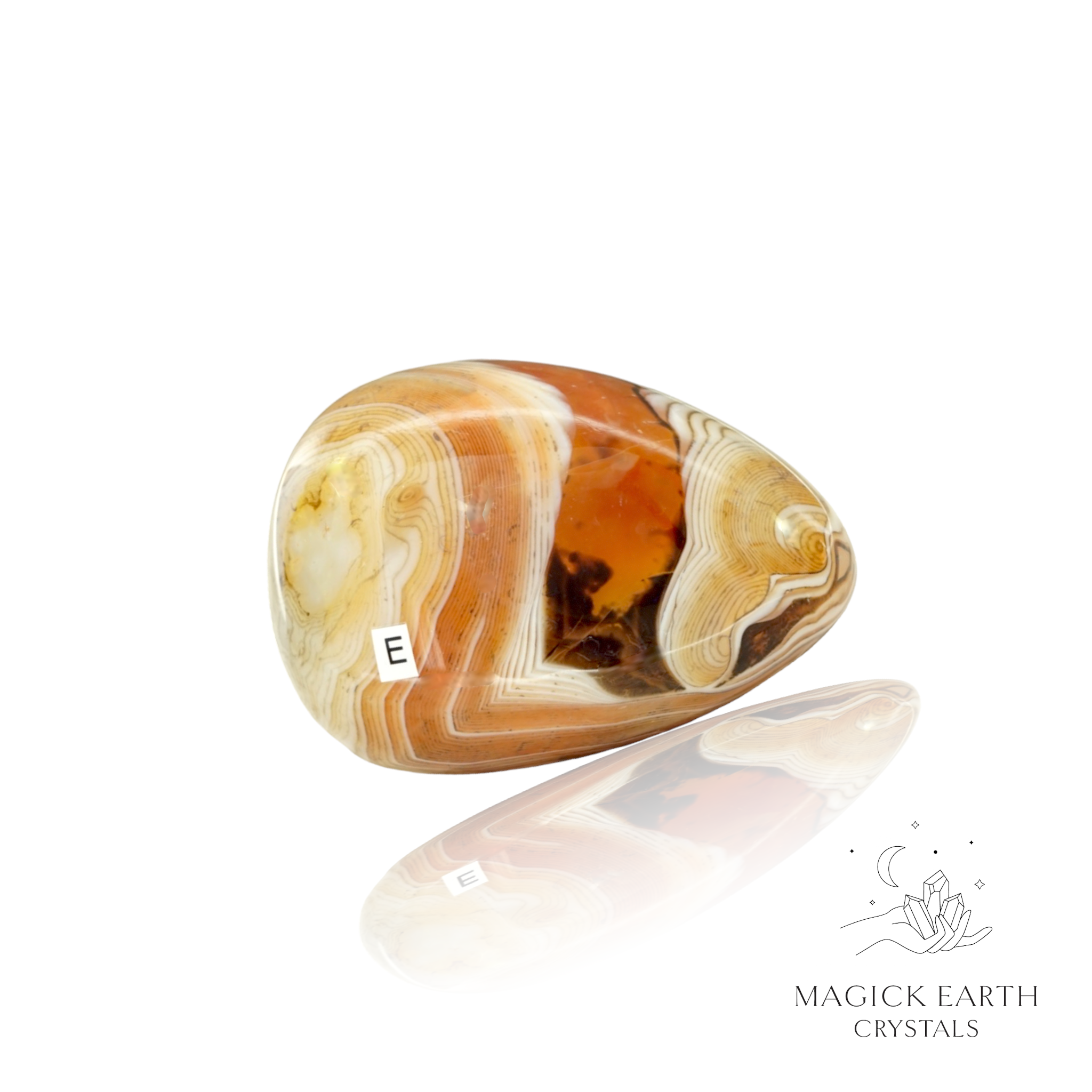 Natural Agate crystal freeform large variant e