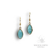  Amazonite Marquise Earrings Lighter Shade for Empowered Boundaries