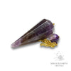 Amethyst 12 Facet Pendulum With Gold Finish For Sacred Stillness