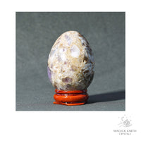 Natural Amethyst Crystal Egg View B