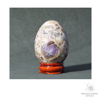Natural Amethyst Crystal Egg View C