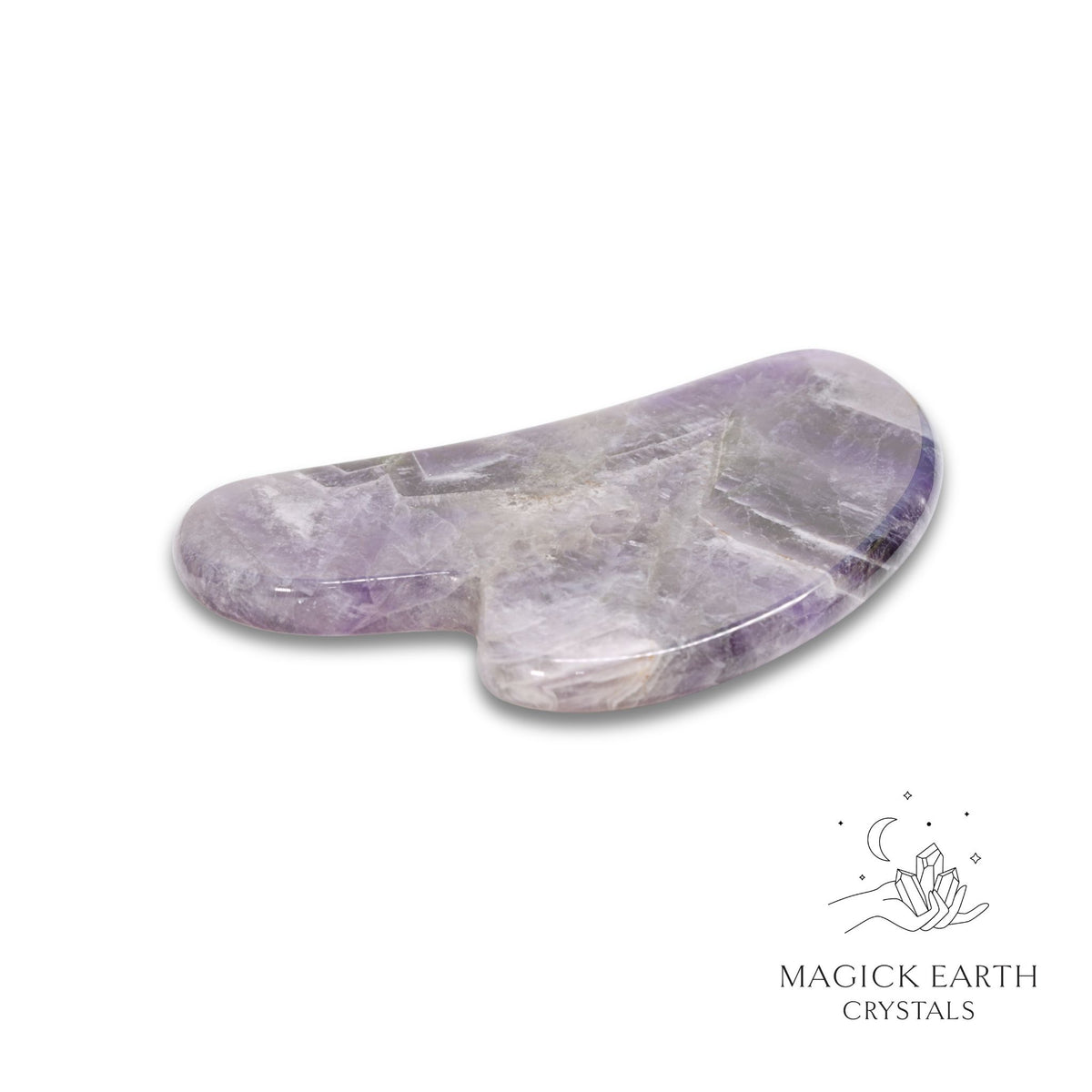 Natural Amethyst crystal Gua Sha tool