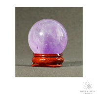 Natural Amethyst crystal sphere 36mm view b