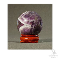 Natural Amethyst crystal sphere 40mm view a