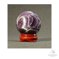 Natural Labradorite crystal sphere 40mm view b