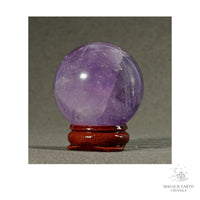 Natural Amethyst crystal sphere 43mm view a