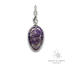 Amethyst Egg Pendant For Sacred Stillness