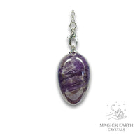 Amethyst Egg Pendant For Sacred Stillness