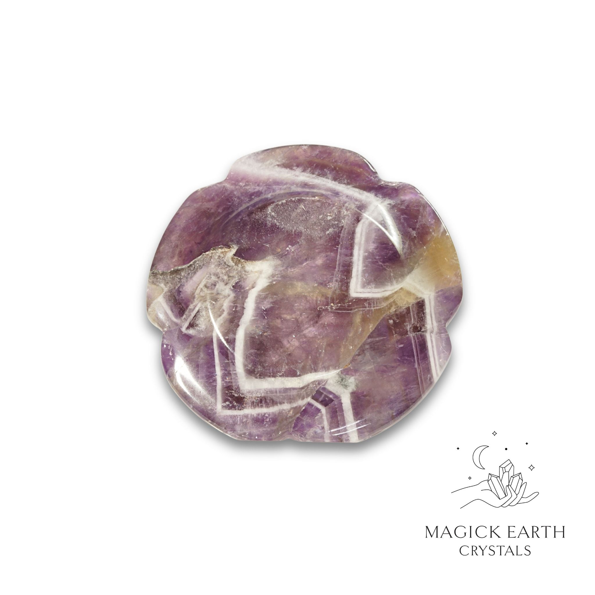 Natural Amethyst flower thumb stone view c