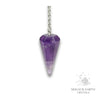 Amethyst Large Cone Pendulum For Sacred Stillness