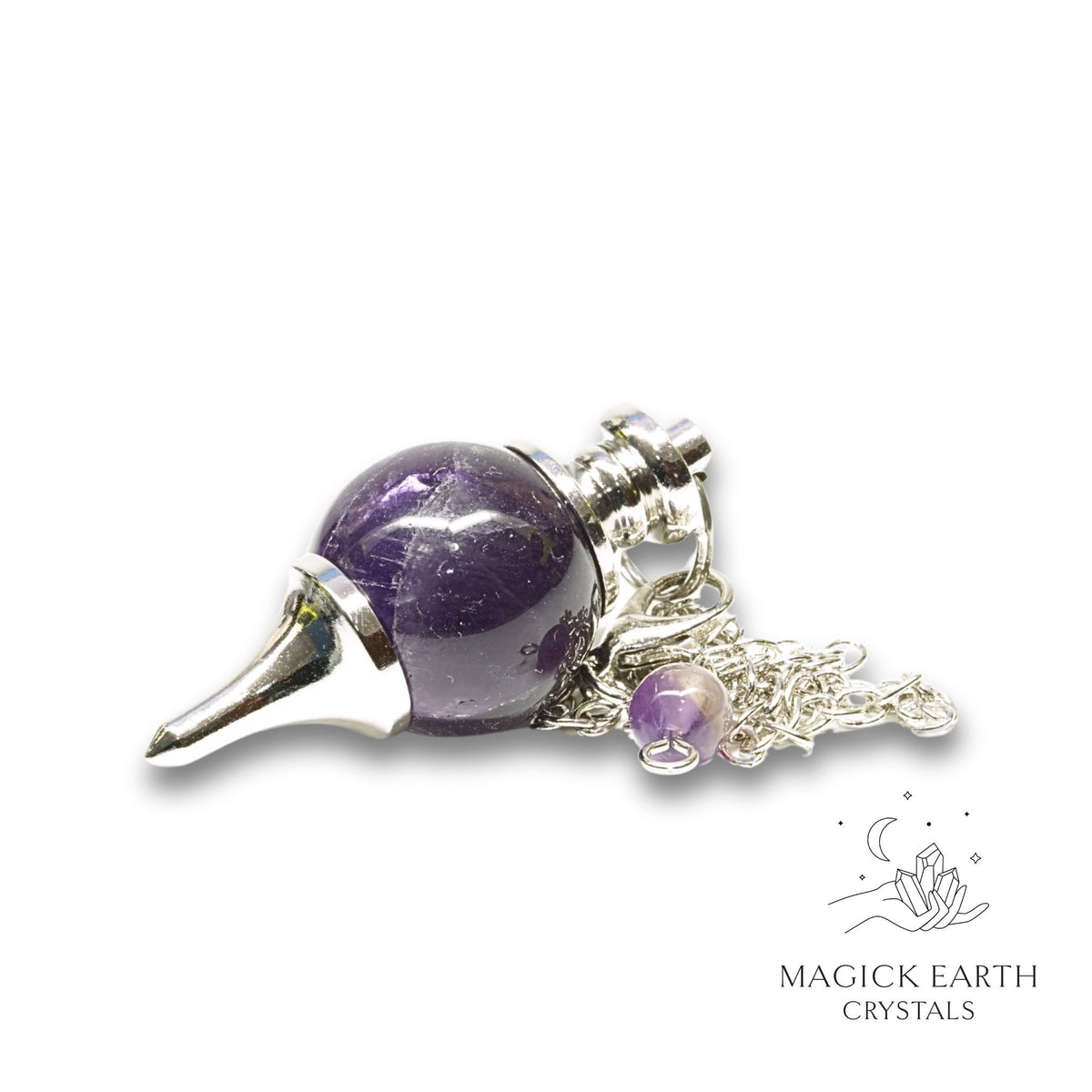 Amethyst Sphere Pendulum For Sacred Stillness