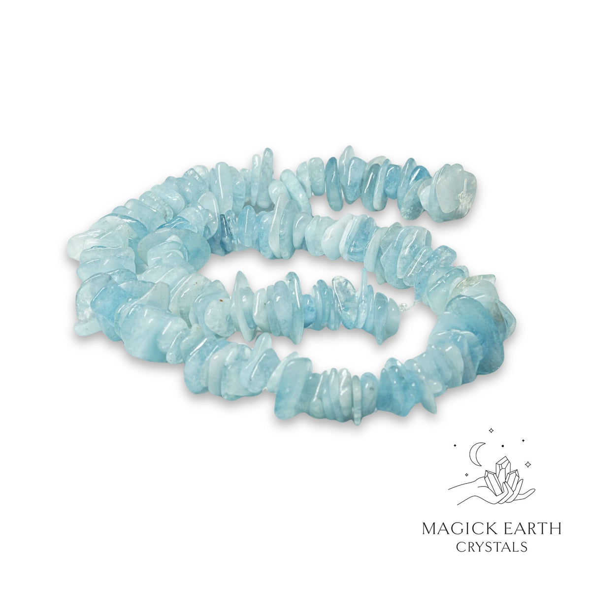 Natural Aquamarine large drilled crystal chips  